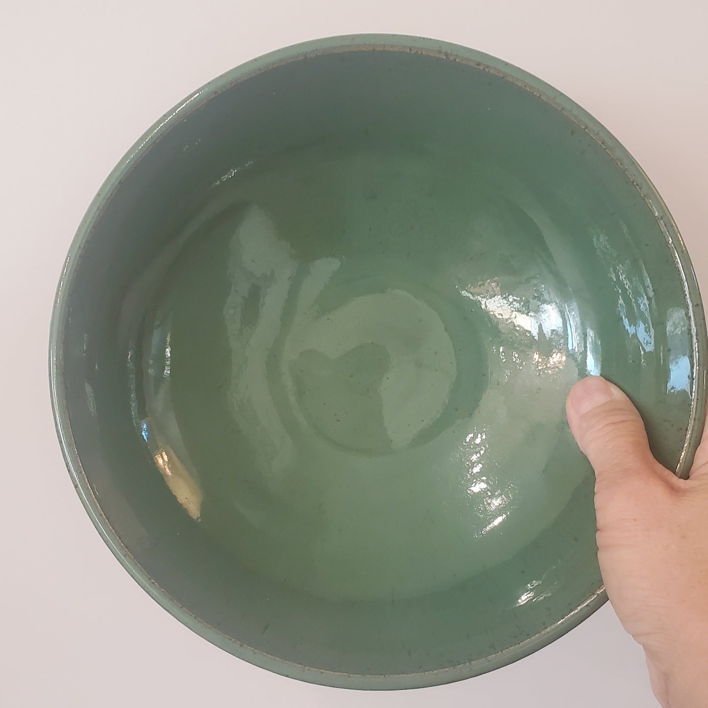 Forest Green Ceramic Serving Bowl