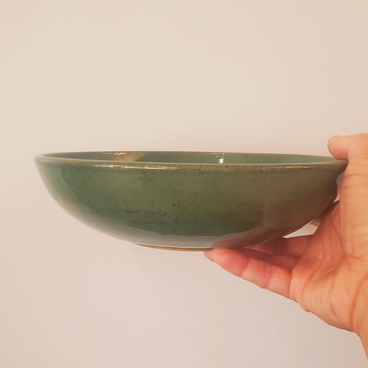 Forest Green Ceramic Serving Bowl