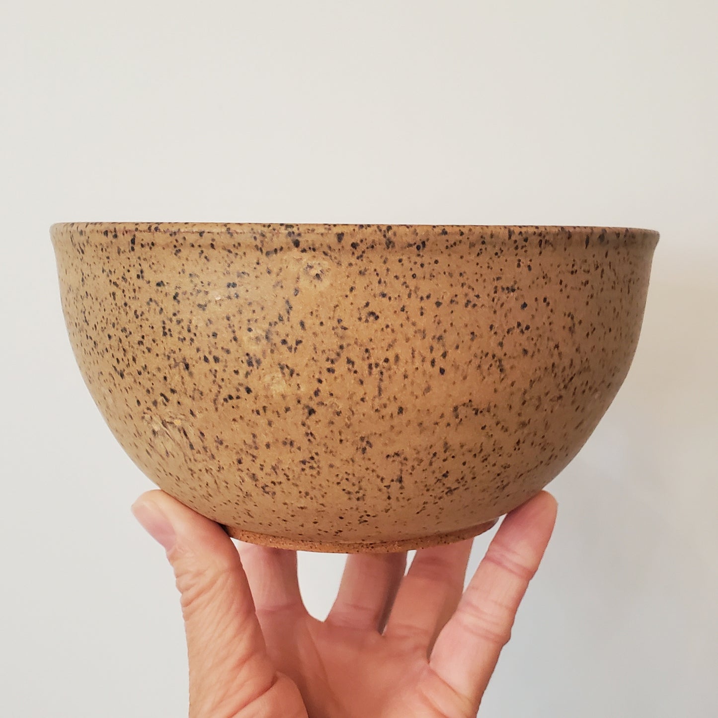 Golden Speckled Ceramic Mixing Bowl