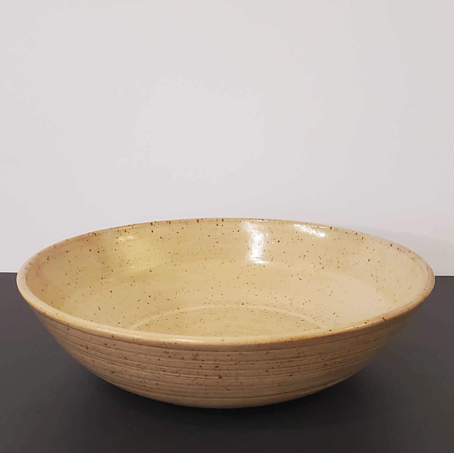 Rustic Speckled Ceramic Serving Bowl