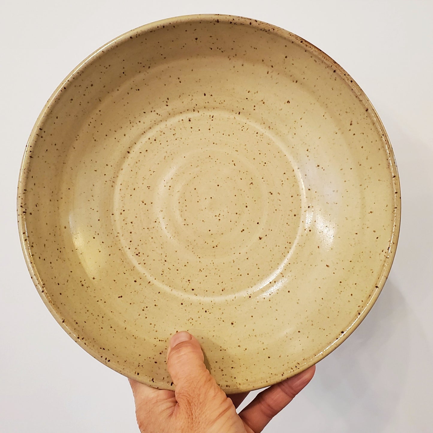 Rustic Speckled Ceramic Serving Bowl