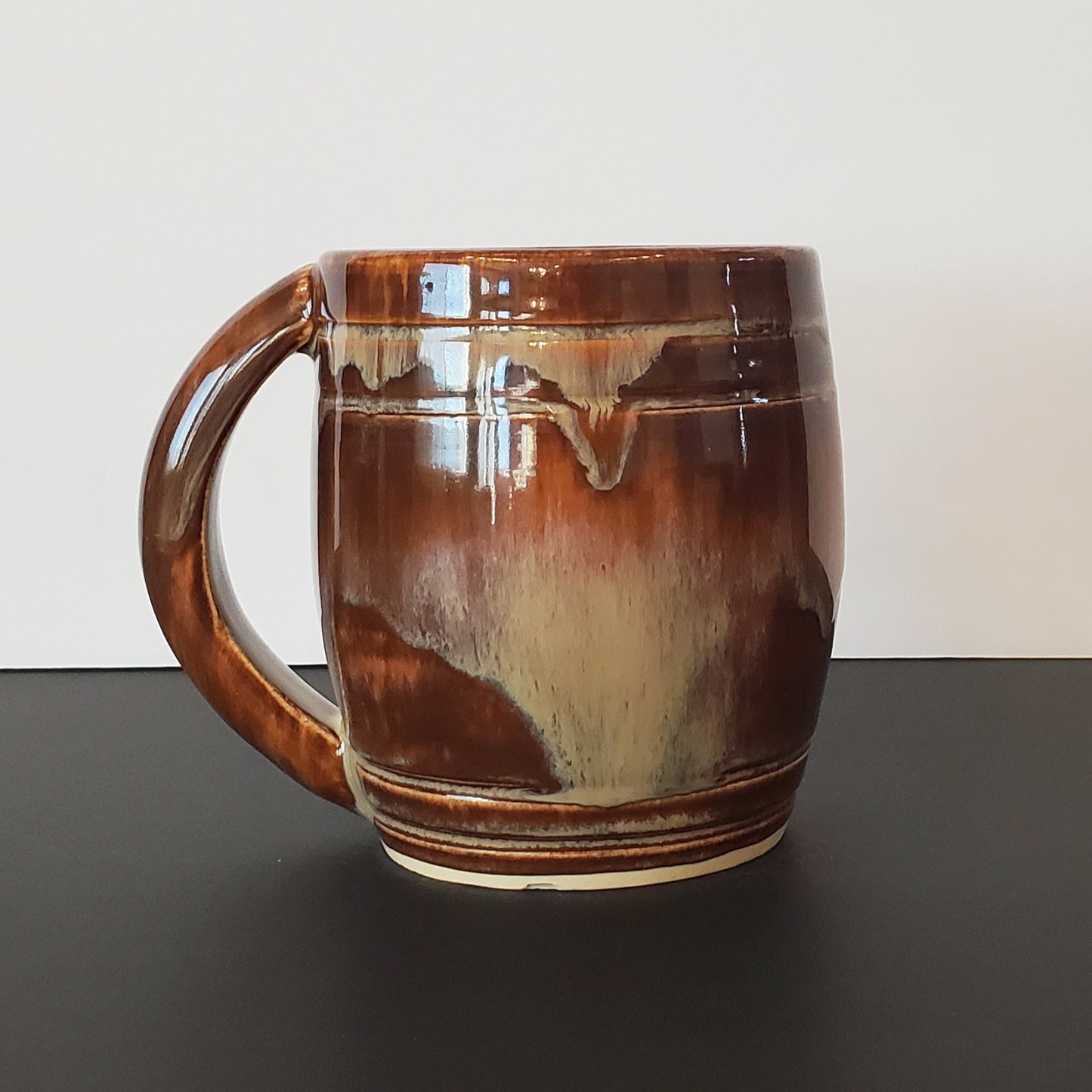 Mocha Drip Ceramic Mug