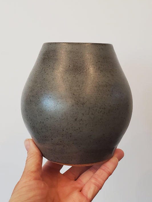 Charcoal Ceramic Vase
