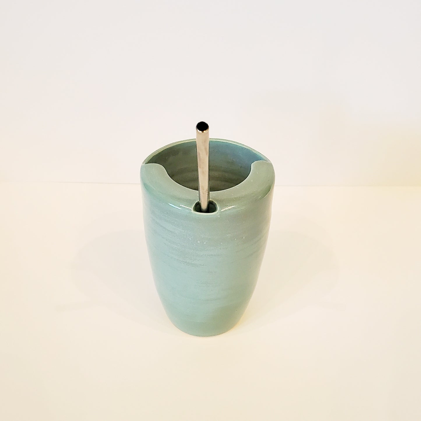 Soft Ocean Blue Travel Tumbler