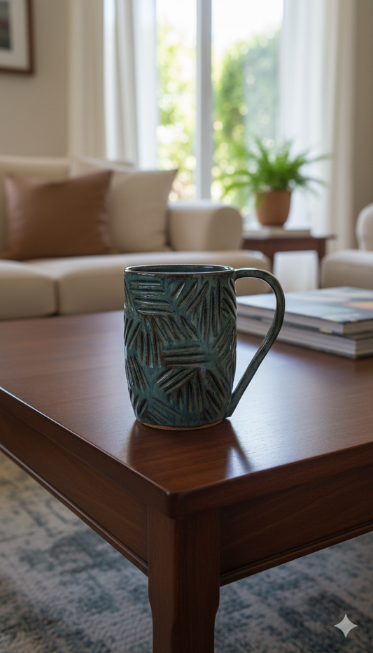 Woven Tide Ceramic Mug