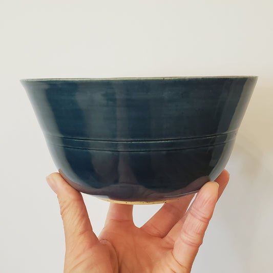 Midnight Blue Ceramic Serving Bowl