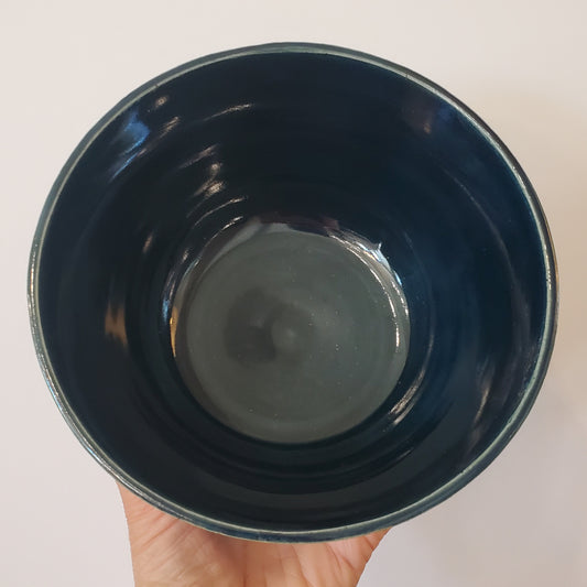 Midnight Blue Ceramic Serving Bowl