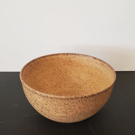 Golden Speckled Ceramic Mixing Bowl