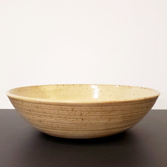 Rustic Speckled Ceramic Serving Bowl