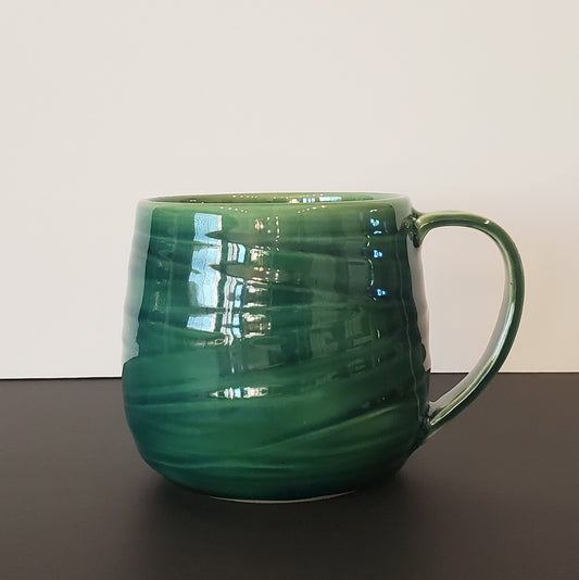 Emerald Green Swirl Mug