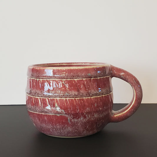 Rustic Red Ceramic Mug