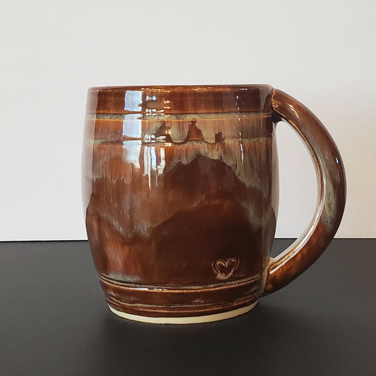 Mocha Drip Ceramic Mug