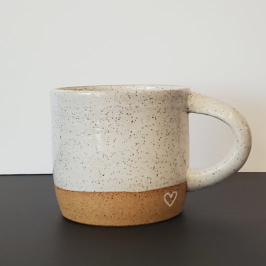 Sand and Snow Heart Mug