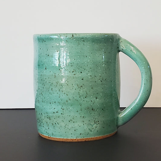 Large Speckled Seafoam Ceramic Mug