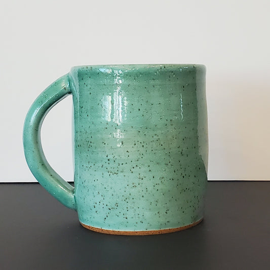 Large Speckled Seafoam Ceramic Mug