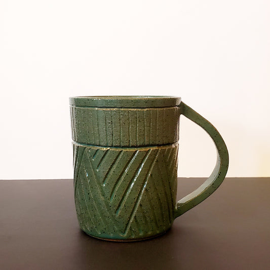 An Evergreen Textured Ceramic mug