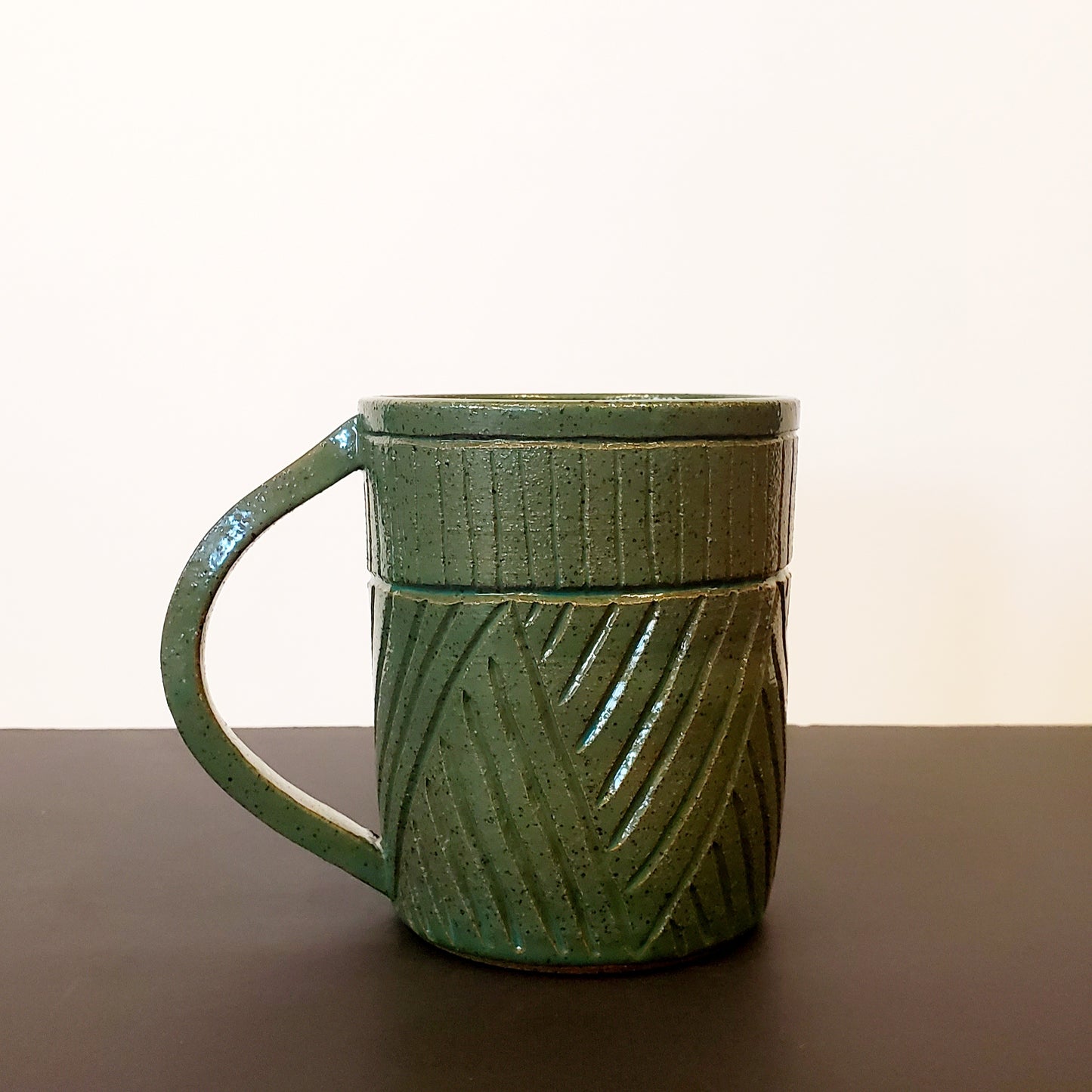 An Evergreen Textured Ceramic mug