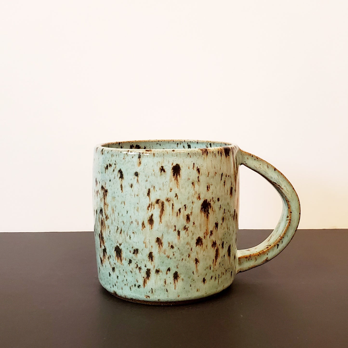 A Speckled Blue Ceramic Mug