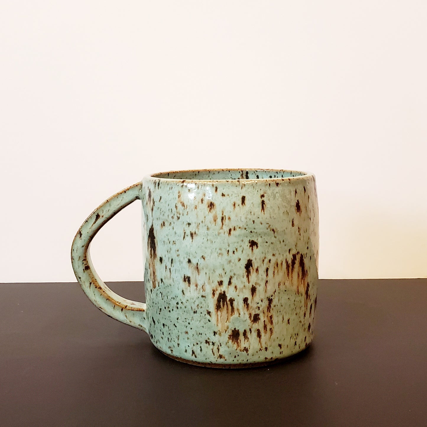 A Speckled Blue Ceramic Mug