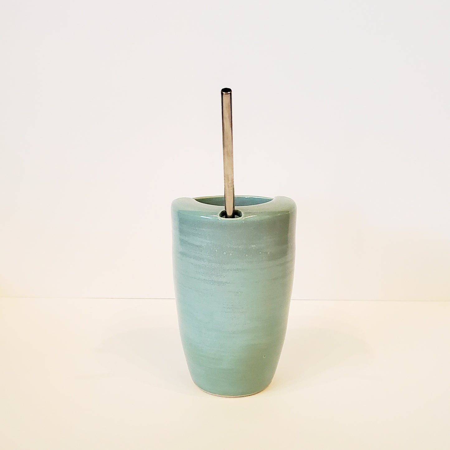Soft Ocean Blue Travel Tumbler