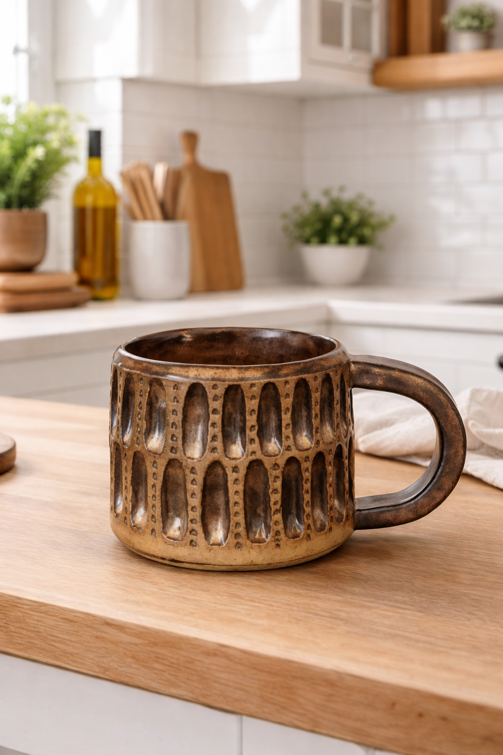 A Bronzed Coliseum Ceramic Mug